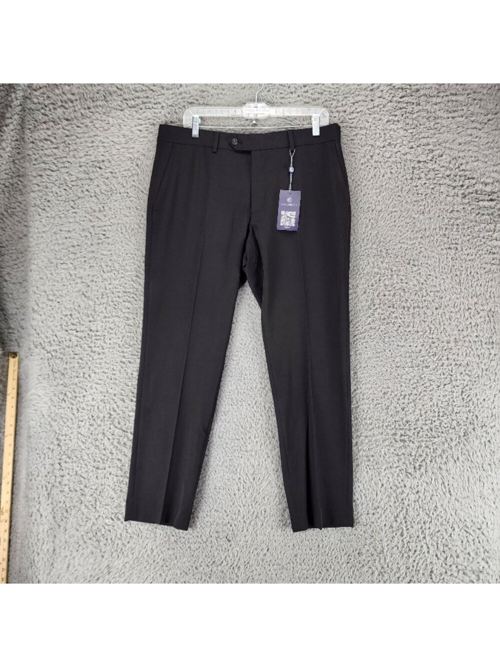 Construct Pants Mens 34x30 Black Stretch Mid Rise Dress *NWT*